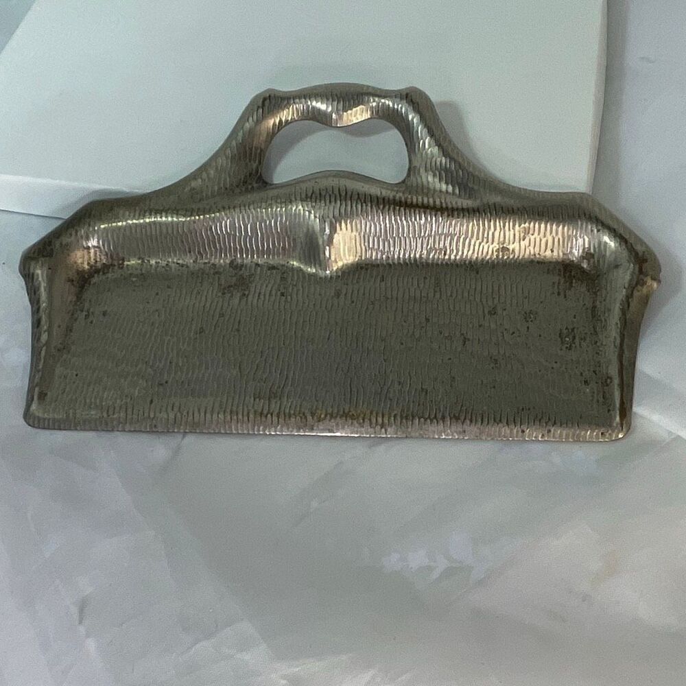 Antique silver plated crumb catcher waitstaff butlers